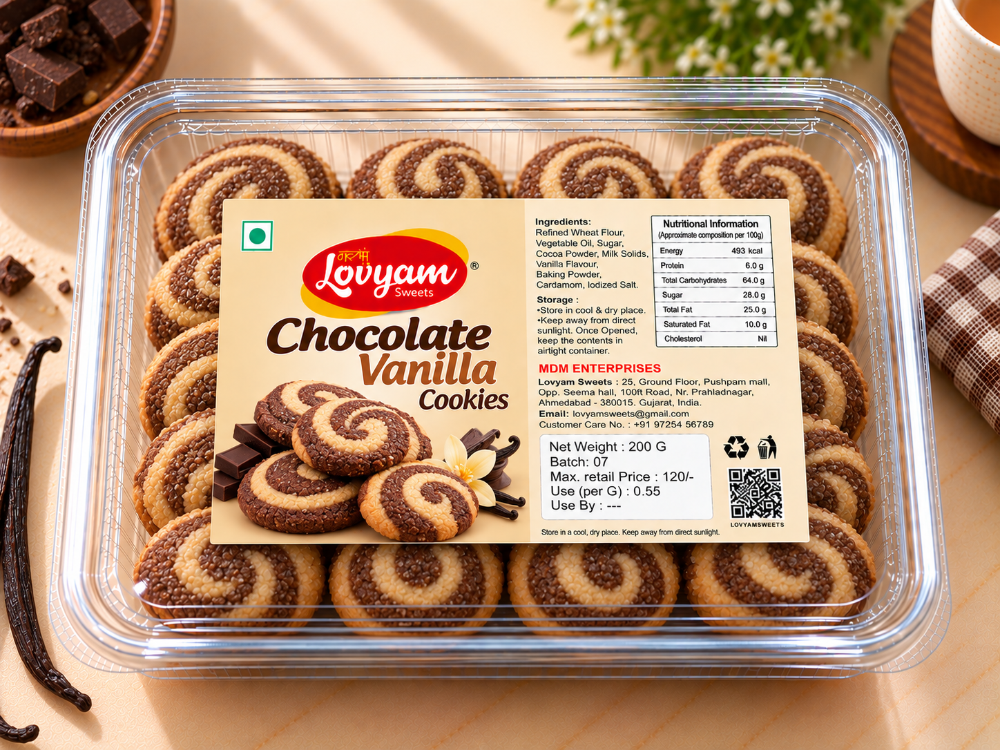 Chocolate Vanilla Cookies