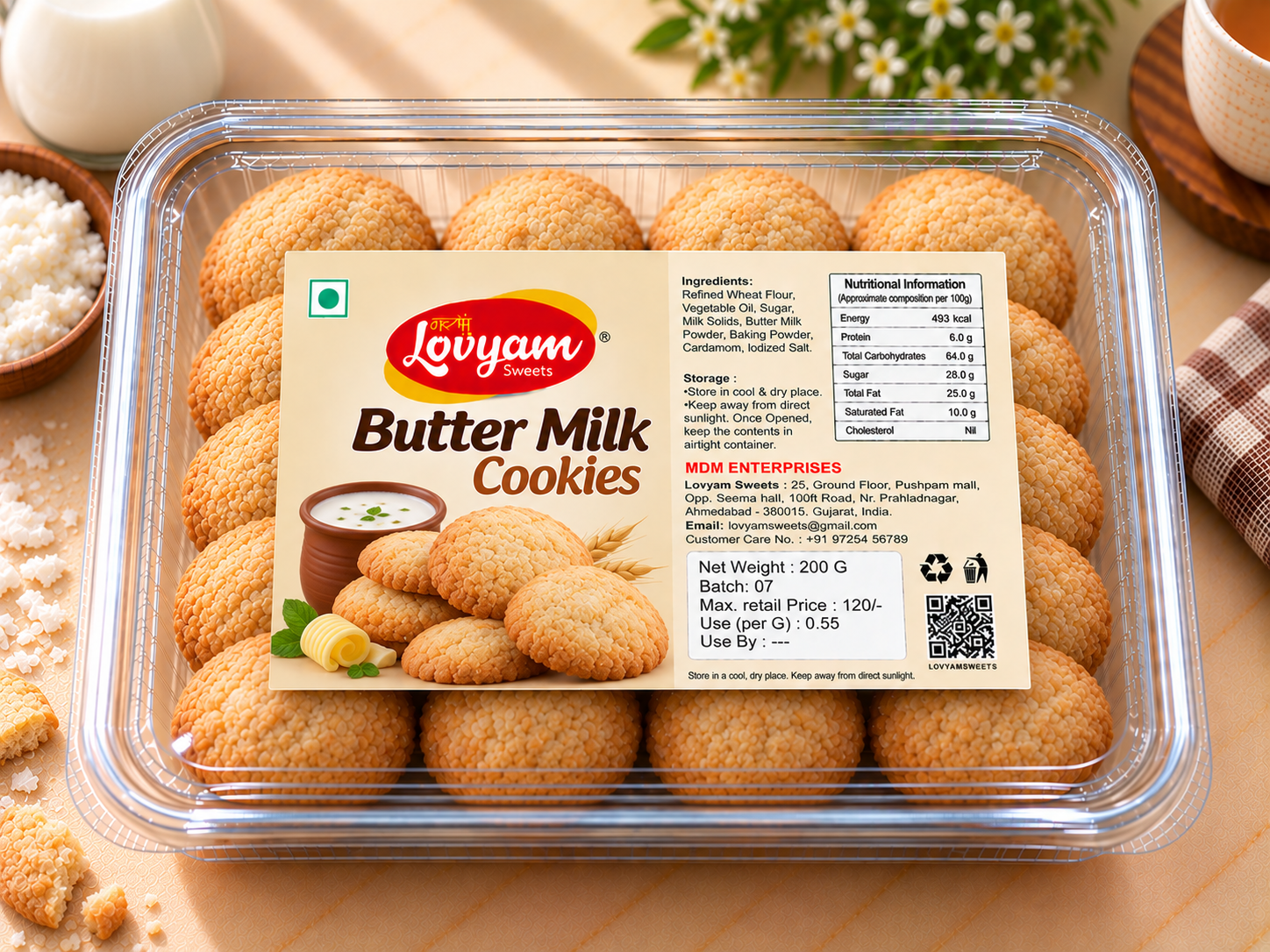 Butter Milk Cookies