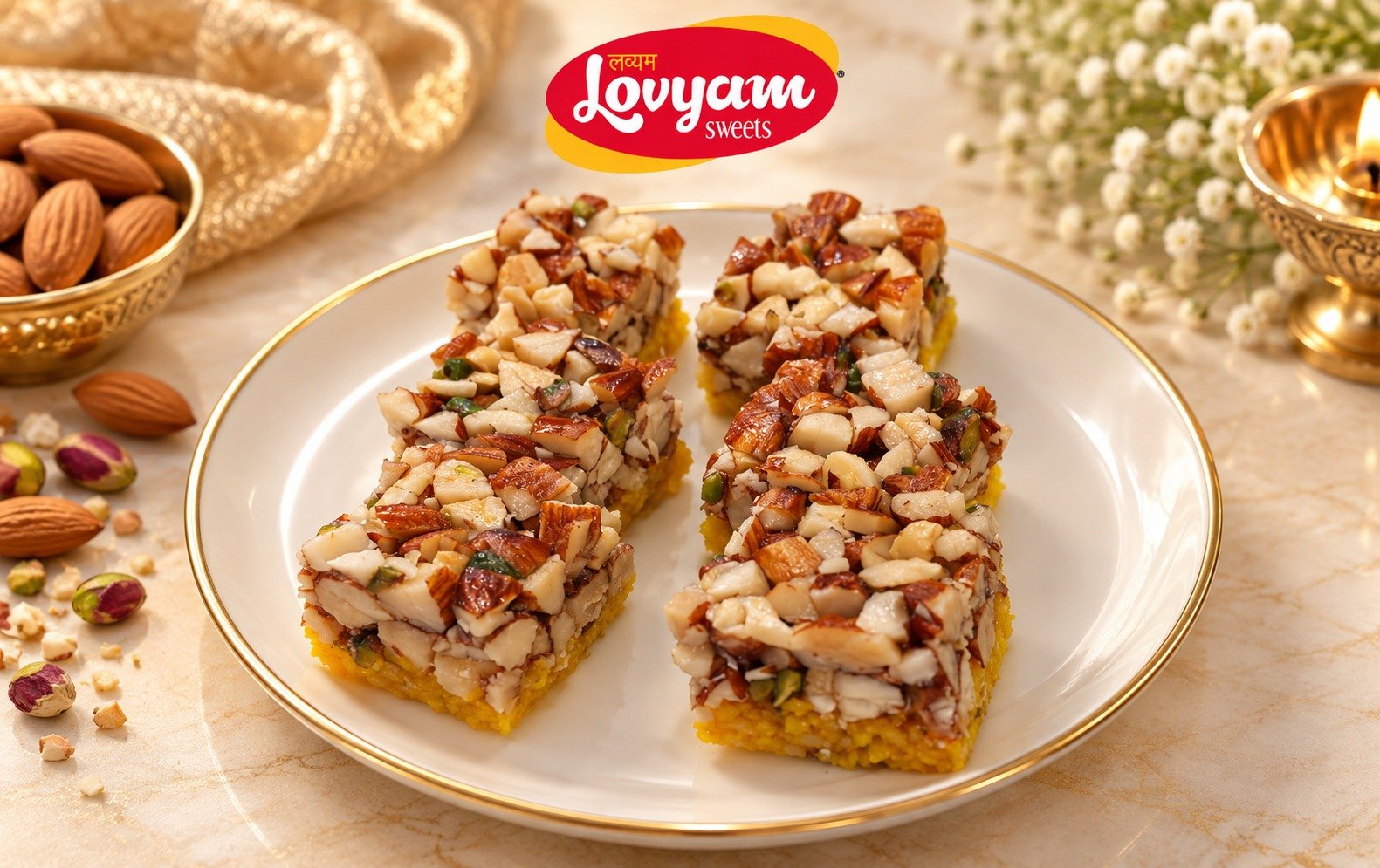 Dry Fruit Badam Barfi