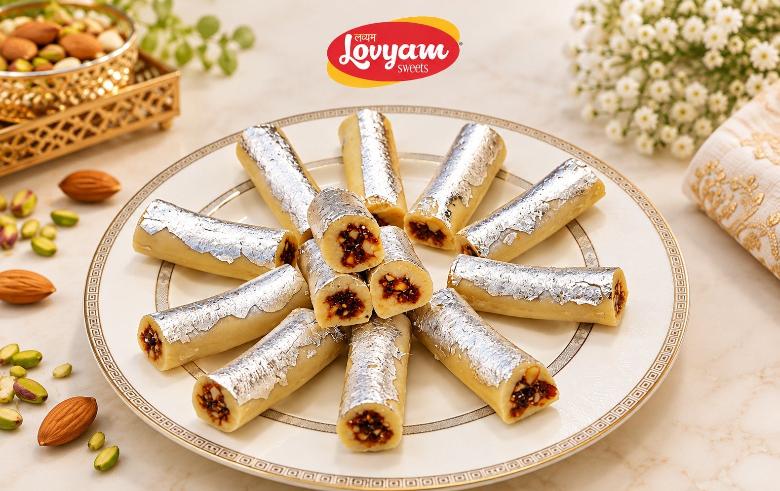 Kaju Anjeer Roll